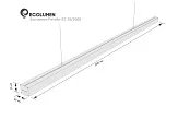 Светодиодный линейный светильник Эколюмен Ритейл-SZ-36/2000