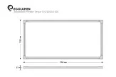 Светодиодный светильник Эколюмен Ритейл-Тетра-VS-150/2000х1000.6