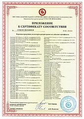 Сертификат Эколюмен УССК-150-06 Гроза 4K SLR Y3