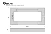 Светодиодный светильник Эколюмен Ритейл-Тетра-VS-60/600х300.6