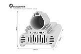 Уличный светодиодный светильник линзованный Эколюмен УССЛ-105 Гроза