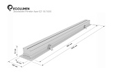 Светодиодные встраиваемые профильные светильники Эколюмен Ритейл-ARM-SZ-18/1000